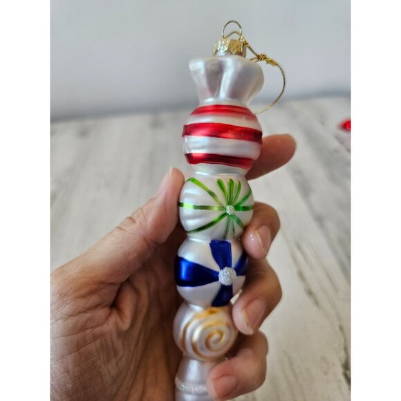 Candy glass totem ornament icicle Xmas tree unique candy - Picture 2 of 8